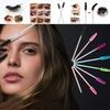 100pcs Eyelash Brush Set Bottled Crystal Rod Eyelash Brush Barrel Eyebrow Comb Brush Colored Eyelash Curling Brush Eyelash Extension Tools.