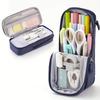Double-layer Pen Bag Foldable Pencil Pouch New Pencil Case  School Office