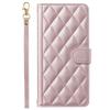 Applicable to Samsung A17/A07Phone case with houndstooth pattern and crossbody strap A56/A55/J8Card slot flip cover case