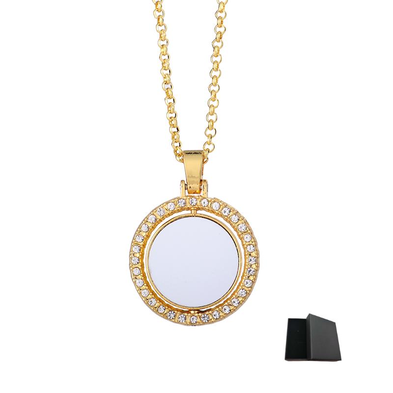 ДвустороннееCustom necklace with photo, personalised image pendant  suitable for men and women - birthday, Valentine s Day gife 70cm