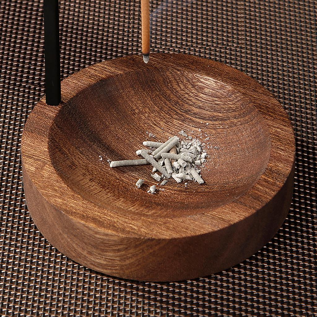 Chinese Zen Incense Holder for Sticks Upside Down Incense Burner with Wooden Ash Catcher Buddhism Supplies Home Decor