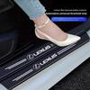 5Pcs Carbon Fiber Car Door Sill Stickers Auto Protector Decal For F SPORT ES RX NX LS UX LM LX GX LC RZ IS CT GS RC HS S
