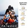 1PC Friends printed blanket, all season lightweight home office outdoor nap multifunctional blanket A8