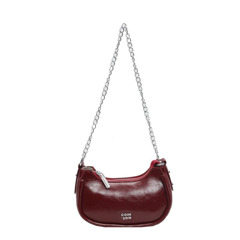 Niche design portable crescent bag women's new trendy fashion underarm bag versatile shoulder messenger bag