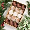 Flocked Plush Christmas Ball Ornaments for Tree Decorations