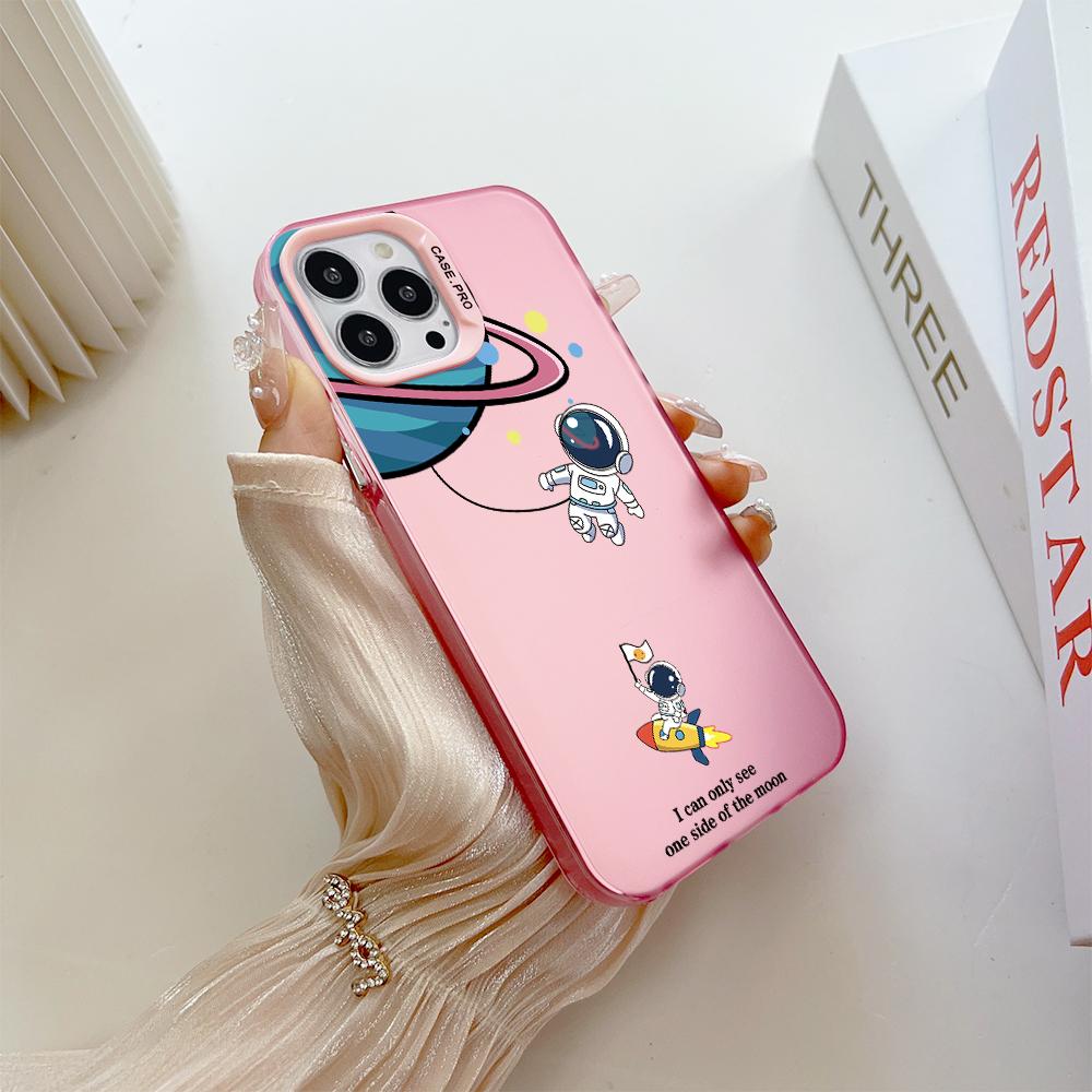 Fashion Colorful Sliver Double Sided Phone Shell Soft Edge Hard Case Full Cover Shockproof Phone Casing for Samsung A16 A55 Xiaomi Redmi 14C Poco C75
