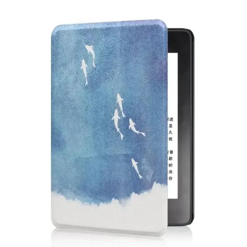 For Kindle Colorsoft Signature Edition 1st Generation Case 7 inch 2025 Leather Case Auto Sleep Cover Paperwhite 12th Gen Funda