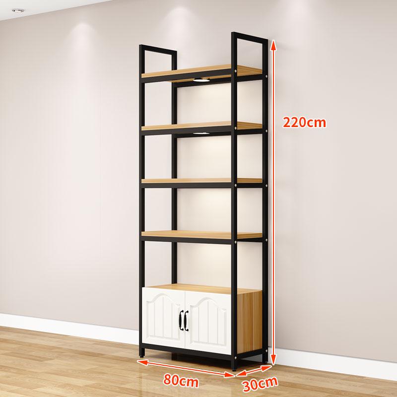 Wooden Floor-Standing Gondola Display Rack for Cosmetics