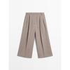 Masimodutti Fluid Wide Long Bermuda Pants