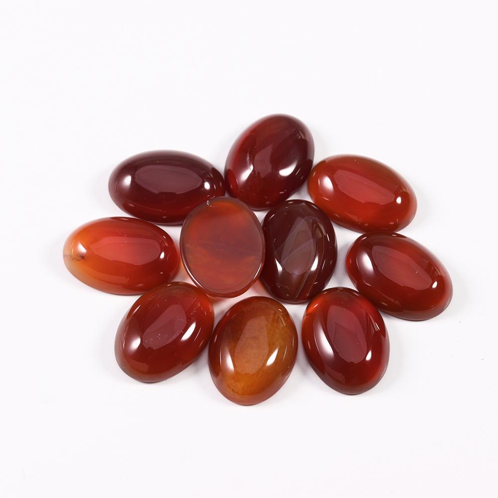 10x14mm 13x18mm Natural Stone Beads Oval Cabochon Loose Bead For Bracelet Earring Jewelry DIY Craft Making Accessories