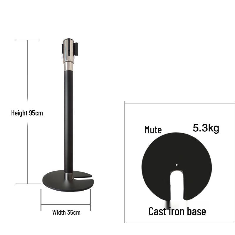 Lilang Stackable U-Shaped Retractable Belt Stanchion