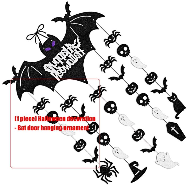 Portable Paper Bat Ornament Easy Install Halloween Window Wall Decorations For Home Office Party