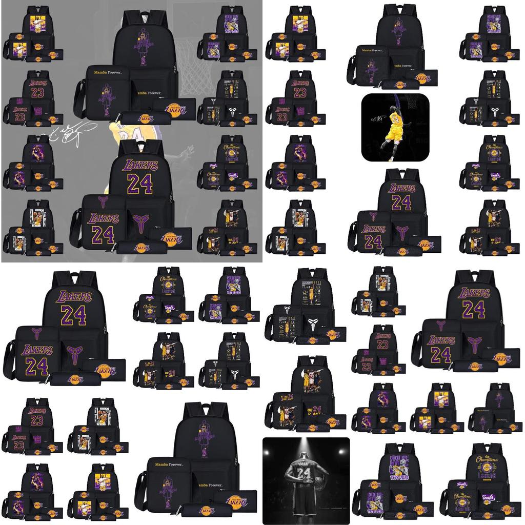 Sac à dos style dessin animé NBA pour adolescents Grande taille Capacité 20L