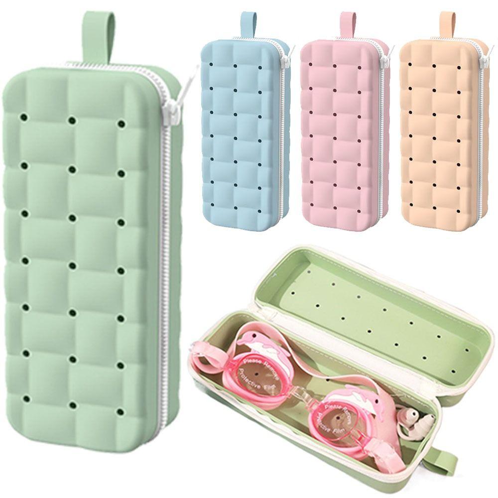 Double-sided Swimming Glasses Box Large Capacity Goggles Organizer  Make Up Brush
