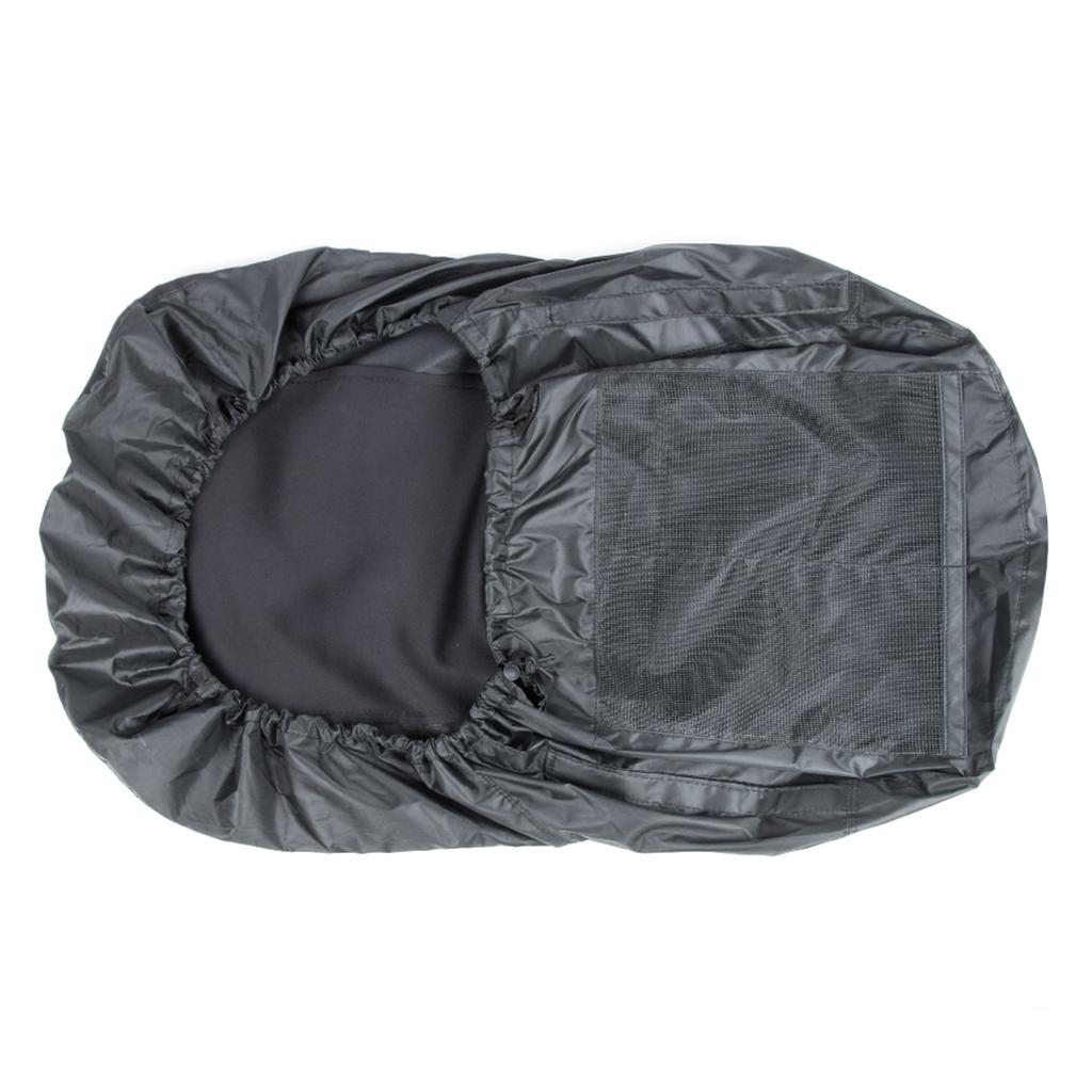 Riding Lawn Mower Seat Cover, Waterproof Tractor Seat Cover with 2 Storage Pockets, Large, Black