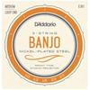 D'Addario EJ61 Nickel 5 String Medium (10-23) EJ-61 Daddario Banjo String [domestic Genuine]