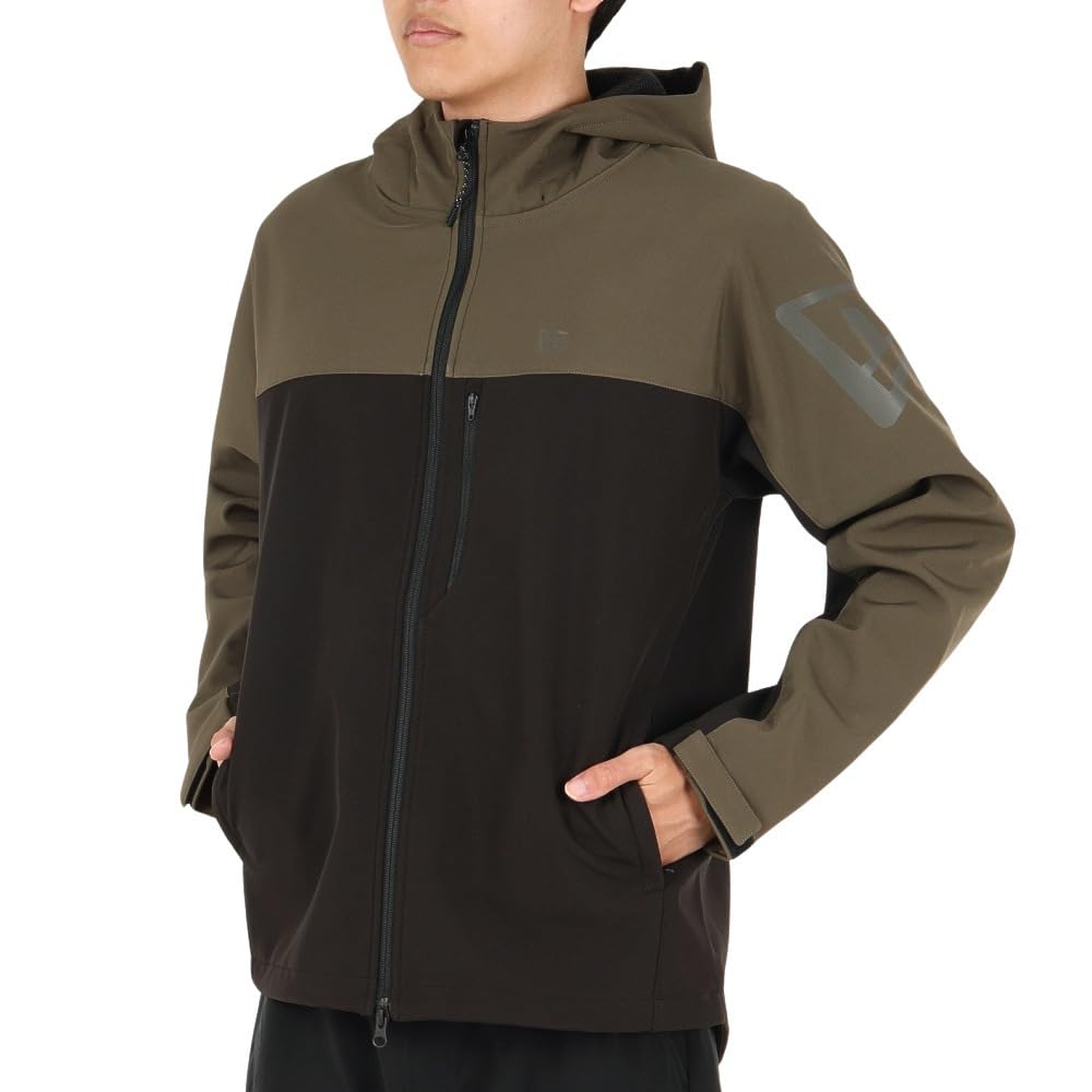 

New Era Shell Jacket with Flag Logo (13870621) (Olive/LL/Men s, Women s) оливковий