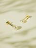 Minimalpiercing 14K Internal Basic Pearl Labret Piercing Earrings