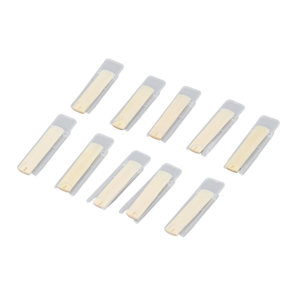 10PCS Tenor Soprano Saxophone Reeds Stable Sound Excellent Response Traditional Sax Reeds Strength 2.0