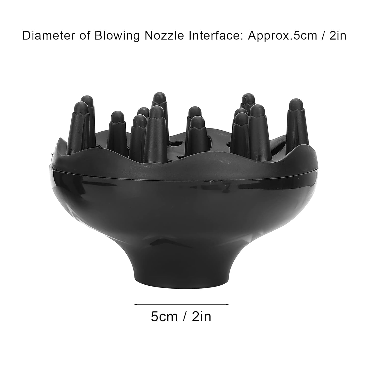 3 Pcs Hair Dryer Diffuser, Professional Plastic Hair Dryer Diffuser Attachment Nozzle Comb Set Concentrator Replacement Barbershop Salon Tool for