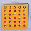 5Pcs Bingo Game Card Easy-Read With Sliding Windows Reusable Logical Thinking Ability Game Bingo Board Game Party Gift