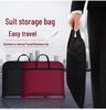 High-End Men's Garment Bag for Travel and Home - Black/Red Oxford Cloth Dust Cover