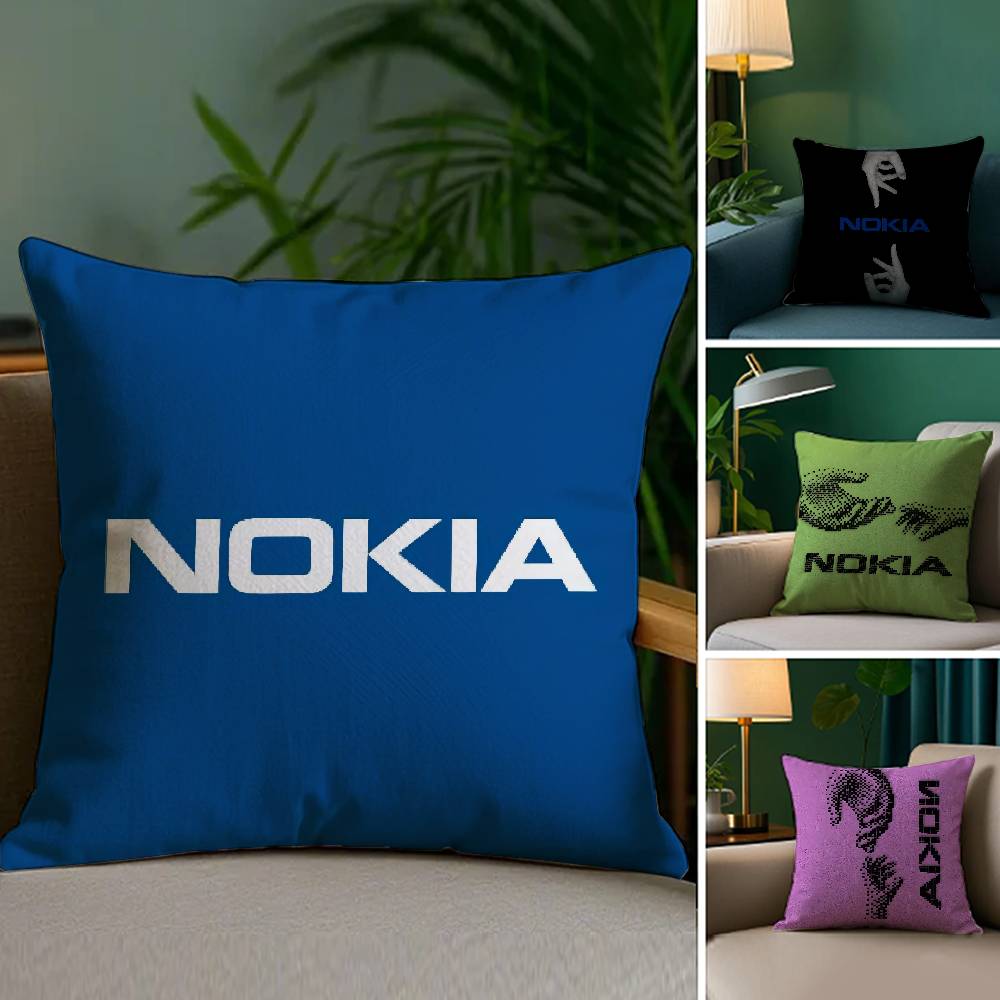 Cool N-Nokia Pillow Case Sofa and Living Room Decorative Cushion Covers Dust-proof and Mite-proof Invisible Zipper