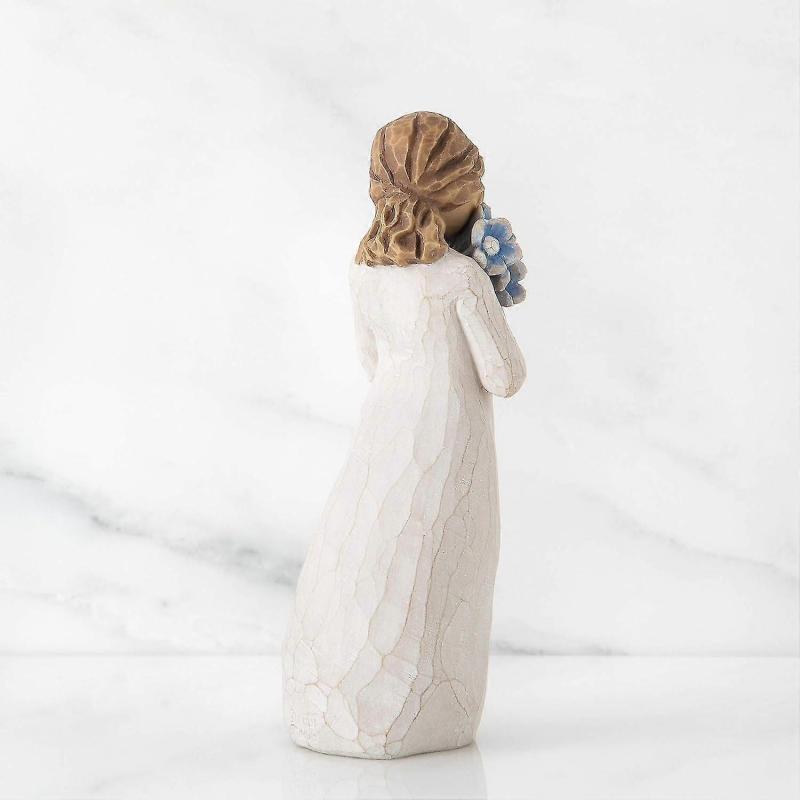 Forget-me-not Hand-Carved and Painted Decorative Ornament