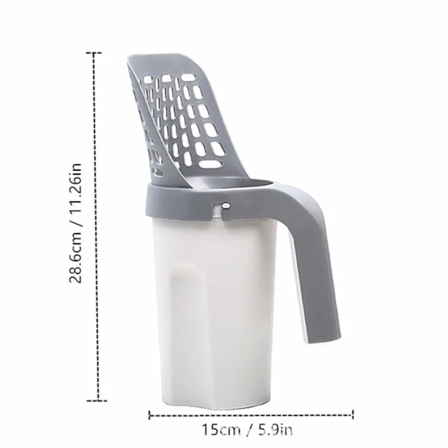 Cat Litter Shovel Scoop with Refill Bag For Pet Filter Clean Toilet Garbage Picker Cat Supplies Cat Litter Box Self Cleaning