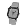 Square Watch Women's Silicone Tape Digital Disc Quartz Watch Men's and Women's College Style Student Watch