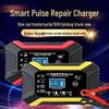 12V Smart Pulse Repair Battery Charger for Motorcycle, Yacht, and Car Lead-Acid Batteries