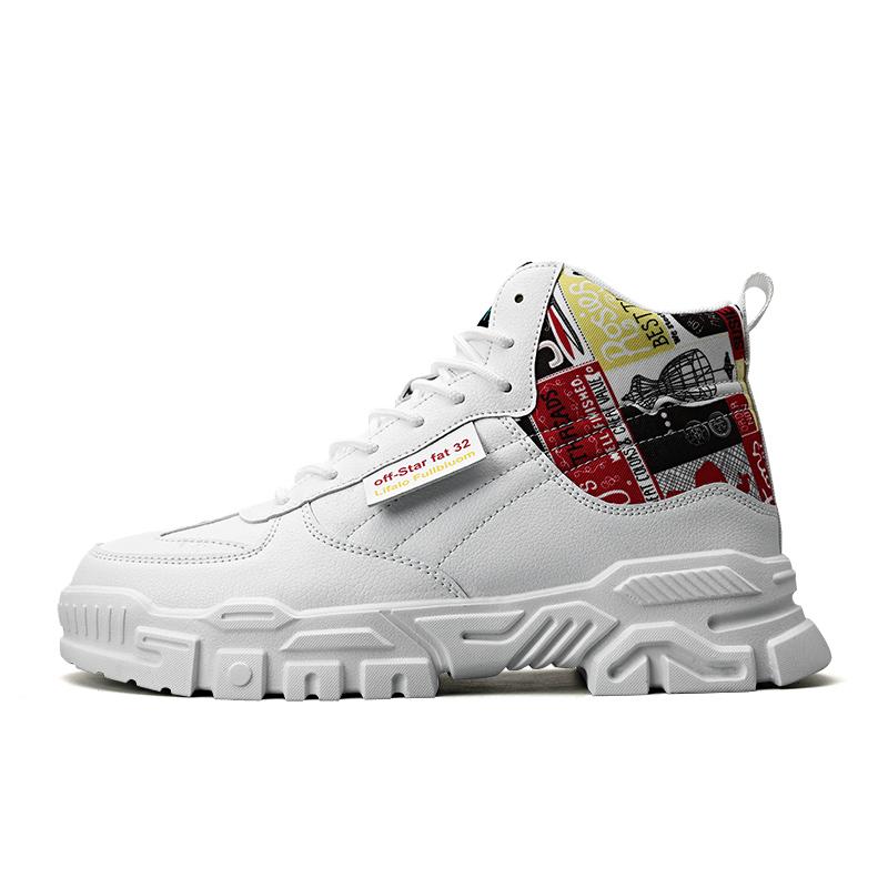 Men's High Top Fashion Sneakers Trend Hot Sale Comfortable Man Casual Shoes Outdoor Non-slip Breathable Men Shoes 39-44