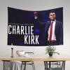 Wall Tapestry To Hang Charlie Kirk Honor USA Kawaii Tapestries Print Art Concert Banner Custom Living Room Bedroom Decor Blanket