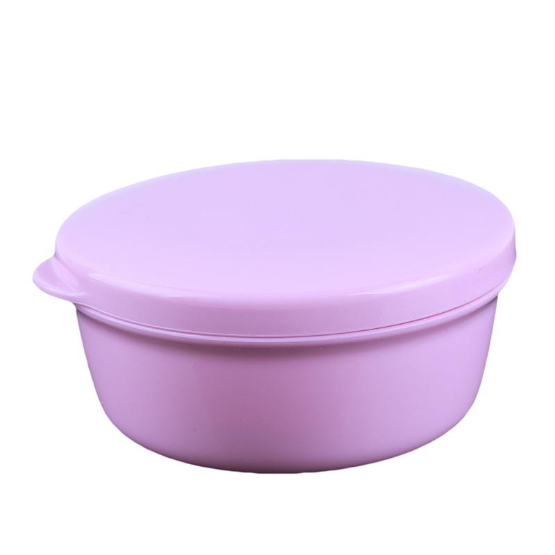 Portable Round Soap Dishes Container Leakproof Plastic Drain Soap Holder with Lid for Outdoor Hiking Camping Gym Travel