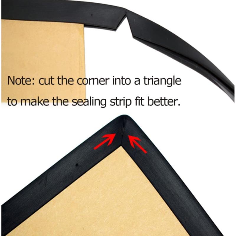 1 metru canal în U din cauciuc borduri turnate benzi de vreme protectoare ușii mașinii de etanșare din cauciuc