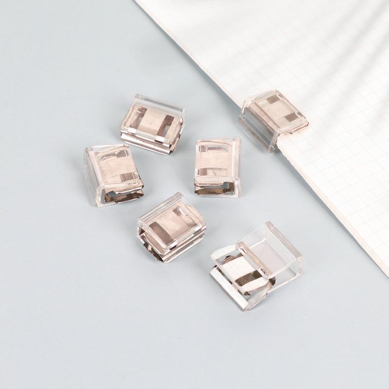 Przezroczyste wielofunkcyjne spinacze studenckie do plików testowych i książek