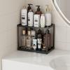 2 Tier Bathroom Counter Organizer, Rectangular Vanity Organizer Shelf, Skincare and Makeup Countertop Storage Rack for Kitchen, Bathroom, Bedroom,