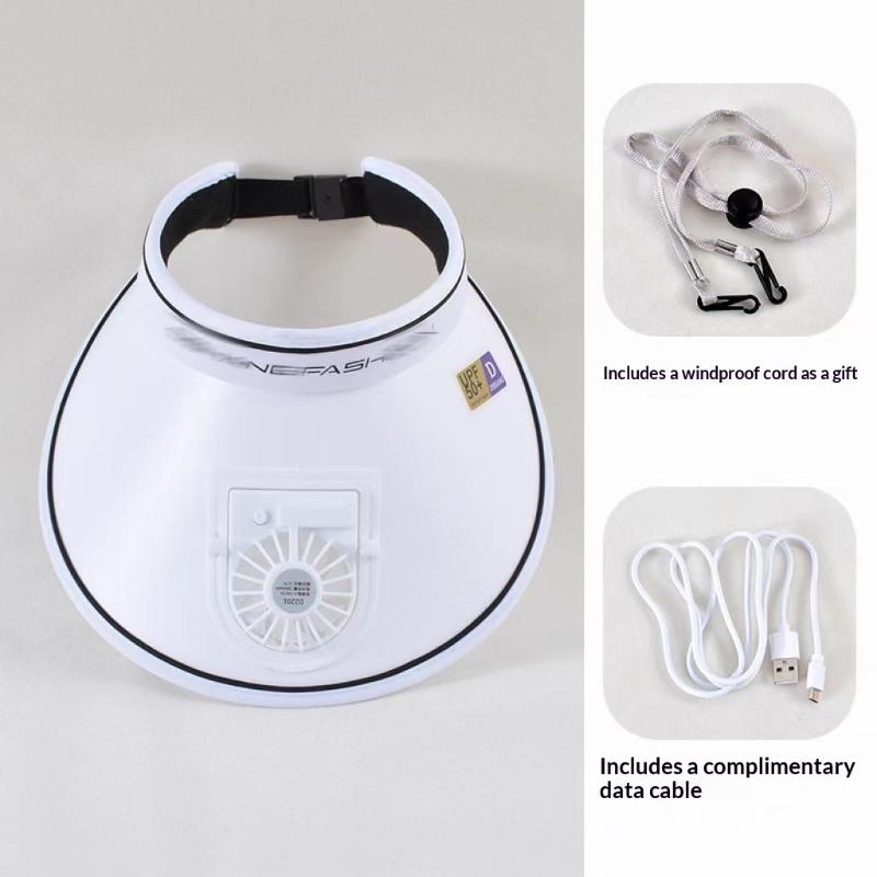 

Large Size Quick Dry Bucket Hat With Solar Powered Fan Usb Charging Sun Hat For Men Outdoor Hiking Camping Fishing Cooling Wear белый