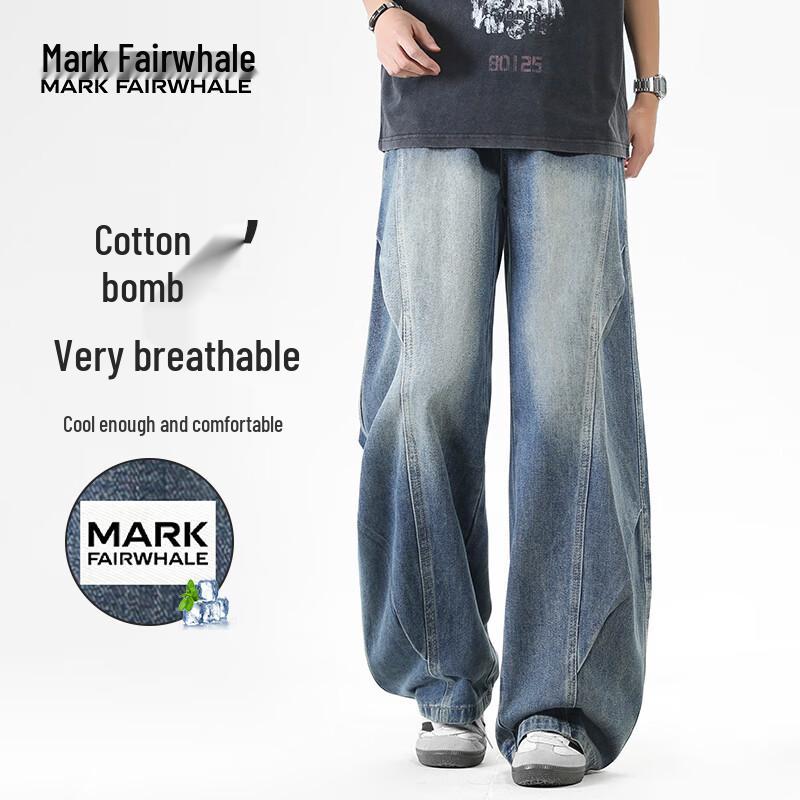 MARK FAIRWHALE Men s 2026 Summer Ice-Feel Straight-Leg Jeans XL