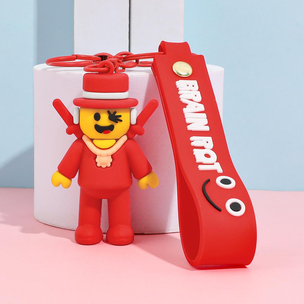 New Anime Steal A Brainrot Keychain Game Figure 3D Toys No. 9 No. 67 Anime Model Tongue Figure Toys Figure Christmas Gift