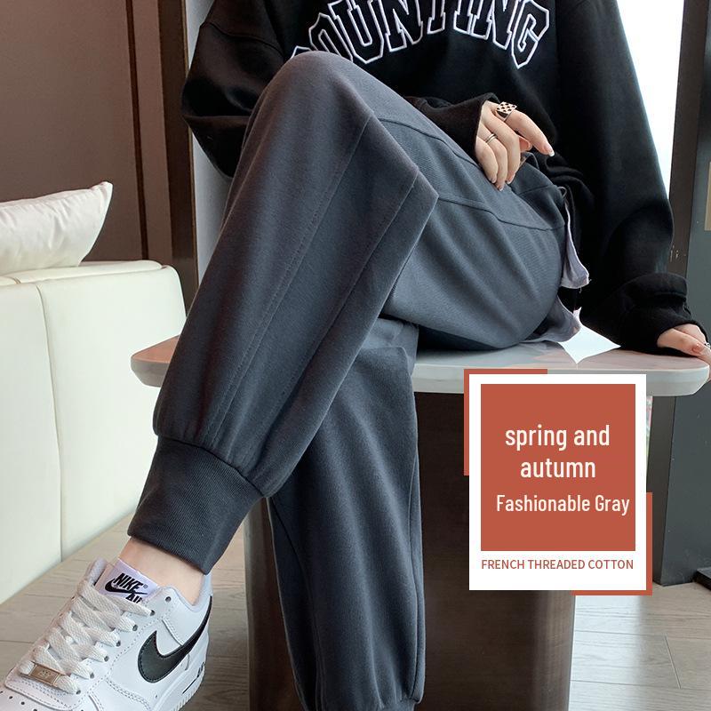 

Женские осенне-зимние спортивные штаны из овечьей шерсти 2024 - джоггеры с манжетами на щиколотках, ветрозащитные, толстые с флисовой подкладкой, идеально подходят для зимней верхней одежды. L