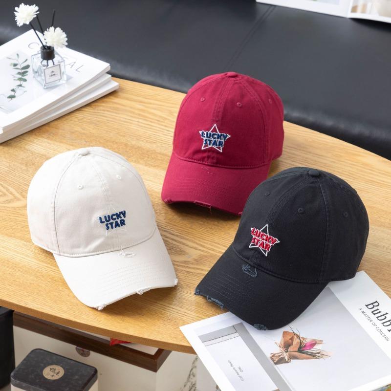 Embroidered Baseball Cap Female Retro Cap Male Street Trend Hat Hip Hat Sun Hat