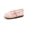 Breathable Lace Mesh Flat Shoes For Girls With Bow Spring Summer Children's Shoes Stylish Comfortable Girls Flats