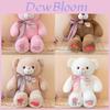 Cartoon Teddybär Plüschtier mit Faserbaumwollfüllung und einzigartigem Design für Liebesgeschenk