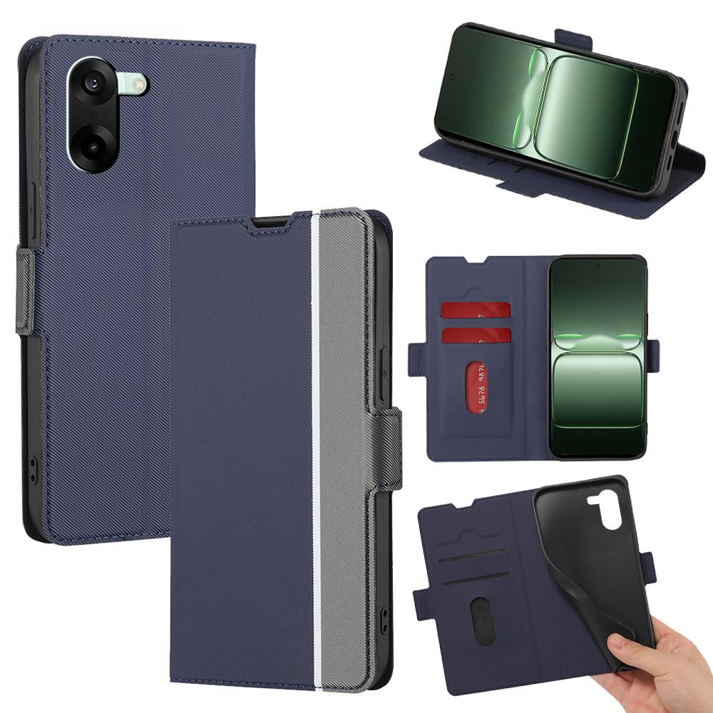 For OnePlus Ace 5 5G Case Card Holder Twill Texture Leather Phone Cover