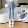 Women's Fake Two‑Piece Skirt Leggings Nine‑Point Yoga Pants High‑Elastic Pocket Large Size Base Layer Bottoms Sexy Street Style