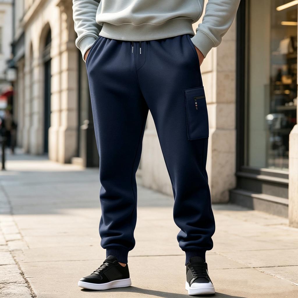 Herren-Jogginghose in Übergröße, Lässige Sport-Jogginghose für den Weg zur Arbeit, Herbst und Winter