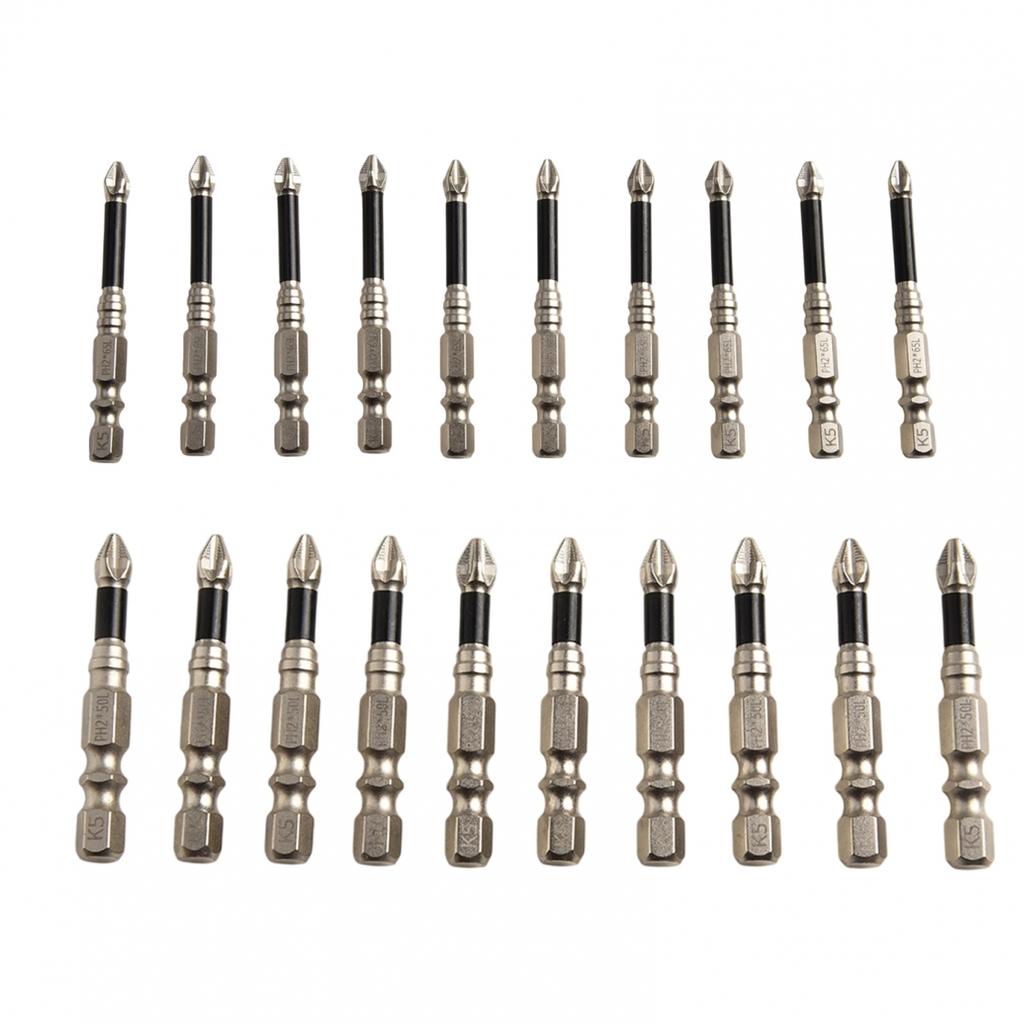 Screw Driver Bit Pack of 10 with Magnetism and High Strength Alloy Steel