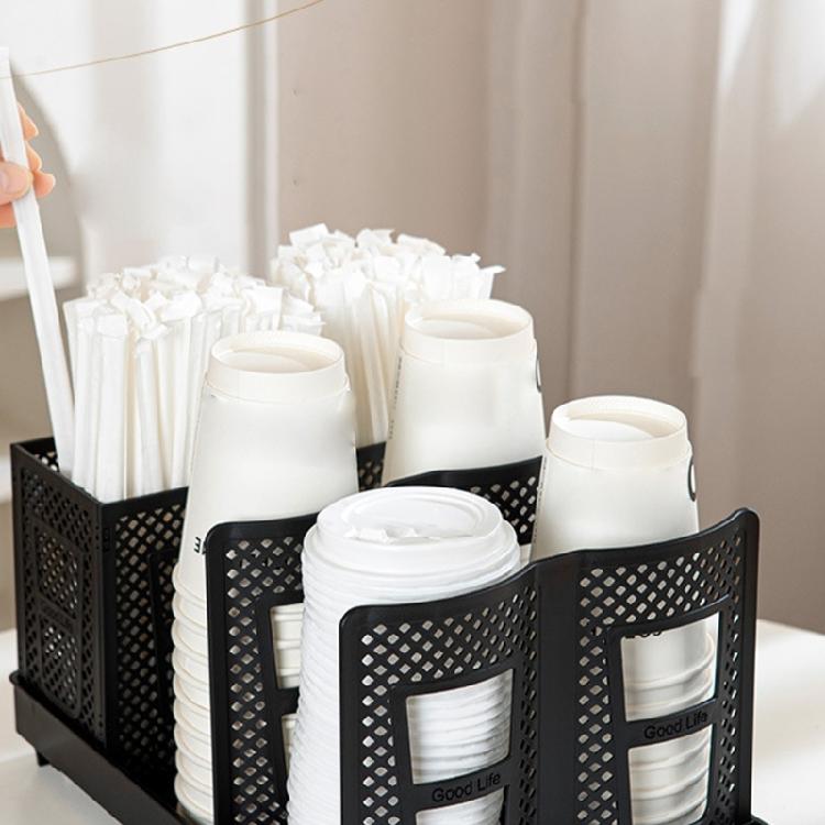 Practical Detachable Coffee Corner Organizer For Pods Cups And Drinking Straws Drinkware Display Stand