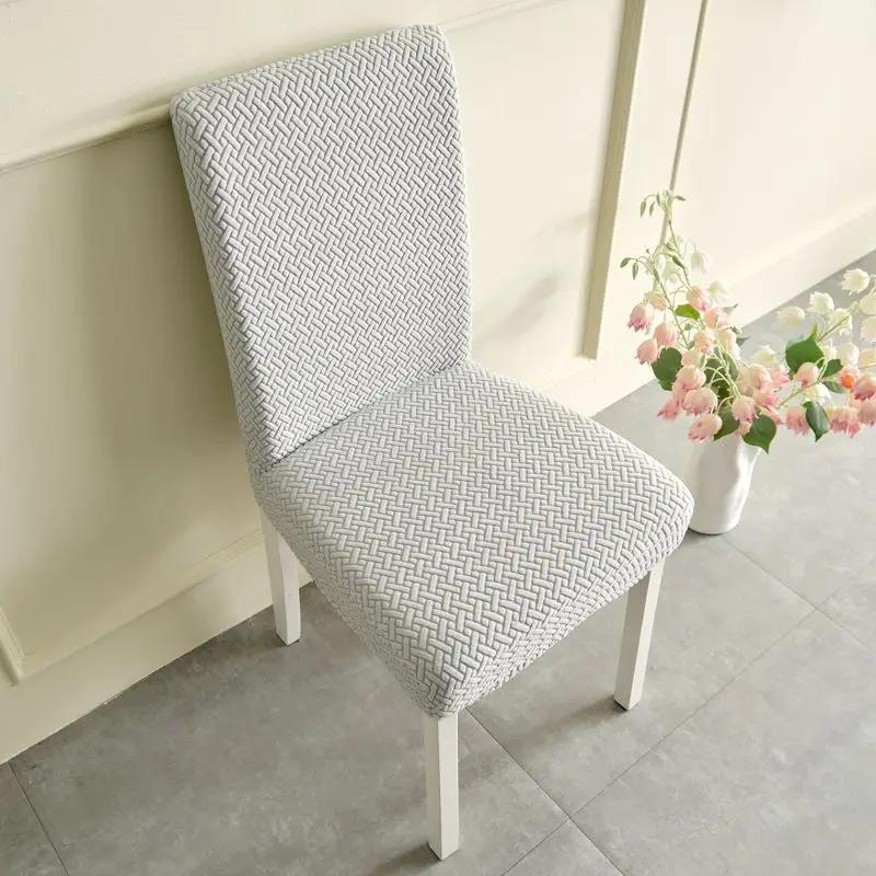 Elastic Cover For Chair Slipcover Suitable Restaurant Living Room Home Decor Universal Dustproof Elastic Soft Chair Seat Cover серебряный серый 1650₽